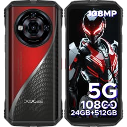 DOOGEE S118 Pro 5G Rugged Phone Dimensity 7050 10800mAh Battery 6.6'' FHD 120Hz 8GB 512GB 108MP AI Main Camera NFC Cell Phone