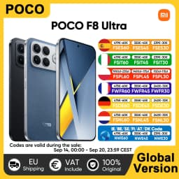 Global Version POCO F8 Ultra 5G Smartphone Snapdragon® 8 Elite Gen 5 6500mAh 100W HyperCharge 6.9' Eye-care AMOLED Display NFC