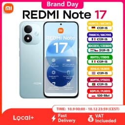 Redmi Note 17 Global Version Dual Sim Smartphone 6.99" Fhd+ 120Hz Amoled Display Corning Gorilla Glass 7I Snapdragon 4 Gen 4 7700Mah Battery 50Mp Main Camera Ip65 Xiaomi Hyperos