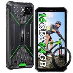 OUKITEL G3 Rugged Smartphone Unlocked -16GB+64GB/1TB TF 6” HD Display IP68/IP69K Rugged Android Phone,6300mAh Large Battery, 13MP Main Camera + 5MP Front Camera, Face ID, Dual SIM, 3.5mm Headphone Jack, Outdoor Industrial Unlocked Mobile Phone