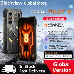 【World premiere】Blackview Oscal Pilot 8 Rugged phone 6.83-inch 120Hz AMOLED Display Qualcomm QCM6690 CPU 108MP Cameras Cellphone