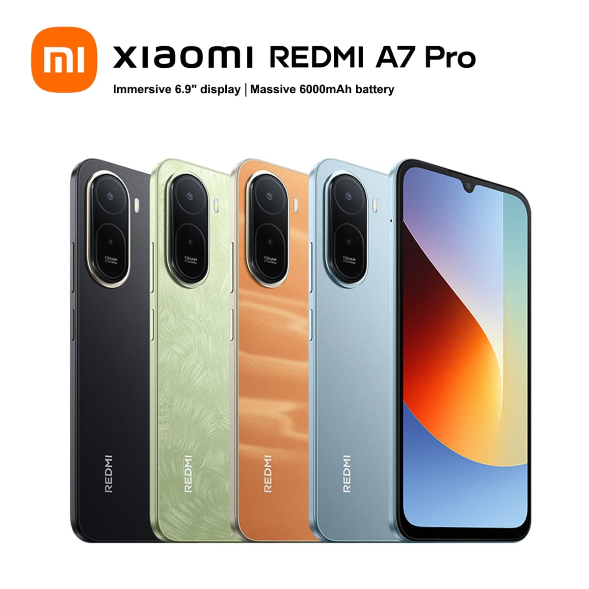 Xiaomi REDMI A7 Pro 4G Smartphone, 6.9" HD+ 120Hz Display, 6300mAh Large Battery, 15W Fast Charging, 13MP Main Camera