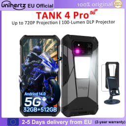 Unihertz 8849 Tank 4 Pro Rugged Projector Smartphone 36G+1TB 5G Al 11600mAh Battery 3K 6.73" AMOLED Android 14 Dimensity 8300