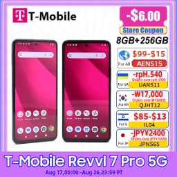 Global Version T-Mobile Revvl 7 Pro 5G 256GB Cellphone Snapdragon 6 Gen 1 NFC 50MP OIS Camera 5000mAh 6.78'' AMOLED Display
