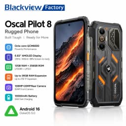 Global Version Blackview Oscal Pilot 8 Rugged Smartphon Android 16 QCM6690 Octa Core 6.83" Display 12GB+256GB 108MP Mobile Phone