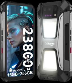 Unihertz by 8849 Tank 2 Pro Smartphone Built-in 100LM Projector Phone 24GB RAM 512GB ROM 23800mAh Dimensity 6.79″ 120Hz Display Android 14