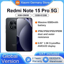 Global Version Xiaomi REDMI Note 15 Pro 5G Smartphone 5G 6.83' 200MP Main Camera 6580mAh 45W Charging IP66 IP68 IP69 IP69K NFC Xiaomi