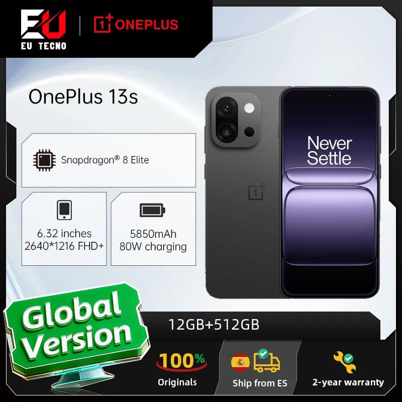 Global Version Oneplus 13S 5g 12Gb+512Gb Smartphone Snapdragon 8 Elite 5850Mah 50Mp Camera Oneplus Ai Mobile Phones