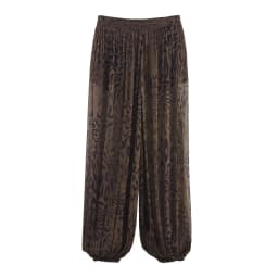 Casual Chic Lantern Pants Women Pant Vintage Animal Printed Translucent Pants Fashion 2026 Spring Streetwear Trousers