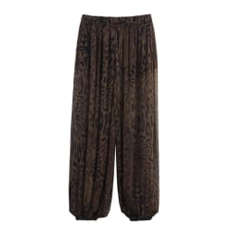 Casual Chic Lantern Pants Women Pant Vintage Animal Printed Translucent Pants Fashion 2026 Spring Streetwear Trousers