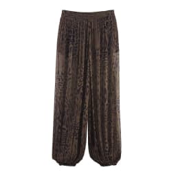 Casual Chic Lantern Pants Women Pant Vintage Animal Printed Translucent Pants Fashion 2026 Spring Streetwear Trousers