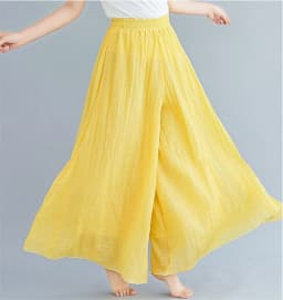 Baggy Cotton Linen Culotte Pants Women Casual Wide Leg Pantalones Summer Candy Color Sweatpants Ankle-length Straight Trousers