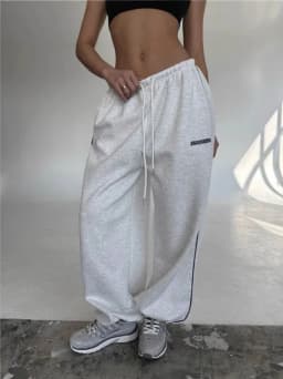 Y2K American Black Retro Hip-Hop Oversized Woman Fashion Casual Sweatpants Loose Jogging Pants High Waist Wide-Leg Streetwear