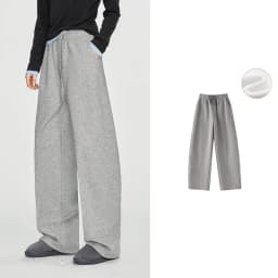 TOYOUTH Women Sweatpants 2026 Winter New Fleece‑Lined Warm Seam‑Detail Casual Long Bottoms