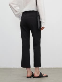CHIC VEN Fashion Women Pants New High Waist Casual Female Trousers Black Flared Ankle-Length Bottom Pant Spring Autumn 2026