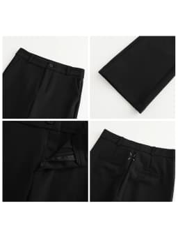 CHIC VEN Fashion Women Pants New High Waist Casual Female Trousers Black Flared Ankle-Length Bottom Pant Spring Autumn 2026