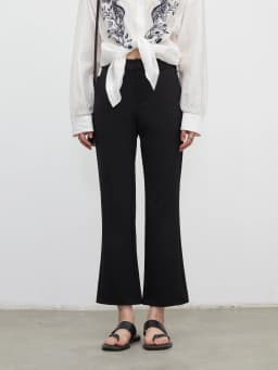 CHIC VEN Fashion Women Pants New High Waist Casual Female Trousers Black Flared Ankle-Length Bottom Pant Spring Autumn 2026