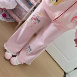 Japanese Lolita Style Corduroy Pants Women Sweet Kawaii Cartoon Embroidery Casual Y2k Trousers Harajuku Subculture Sweatpants