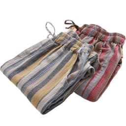 Women Pants Women's Linen Cropped Pants Loose Linen Fabric Summer Striped Casual Pants Pantalones De Mujer