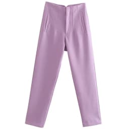 HXAO Women's Pants 2025 Summer High Waist Flared Pants Streetwear Urban Pants Office Wear Woman Elegant Chic Ladies Long Trouser
