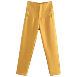 HXAO Women's Pants 2025 Summer High Waist Flared Pants Streetwear Urban Pants Office Wear Woman Elegant Chic Ladies Long Trouser