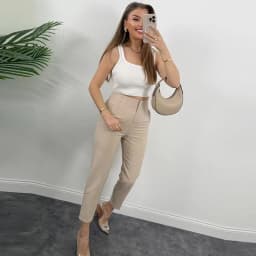 HXAO Women's Pants 2025 Summer High Waist Flared Pants Streetwear Urban Pants Office Wear Woman Elegant Chic Ladies Long Trouser
