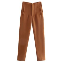HXAO Women's Pants 2025 Summer High Waist Flared Pants Streetwear Urban Pants Office Wear Woman Elegant Chic Ladies Long Trouser