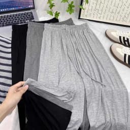 Modal High Waist Draped Wide Leg Pants Women Summer Thin Loose Slim Straight Long Casual Trousers Large Size Sun Protection
