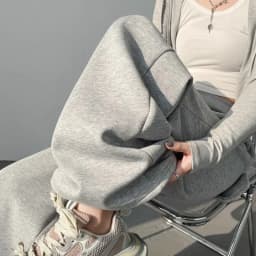 Hot Sale Women Classic High Waist Trousers Girls Loose Fit Wide Leg Casual Pants Female Chic Korean Home Daily Sweatpants