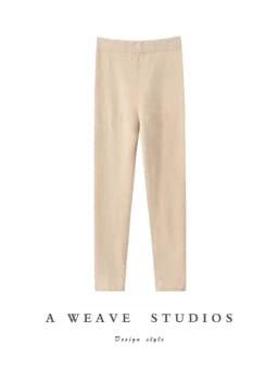 CHICUU Women 100% Cashmere Legging elasticity Slim Pants Autumn Winter Thick Basic Leggings Soft Warm Cashmere Knitwear