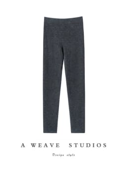 CHICUU Women 100% Cashmere Legging elasticity Slim Pants Autumn Winter Thick Basic Leggings Soft Warm Cashmere Knitwear