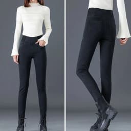 High Waist Black Skinny Pencil Jeans for Women Oversize 2638 Casual Pants Spring 2025 Season Other Material 100%