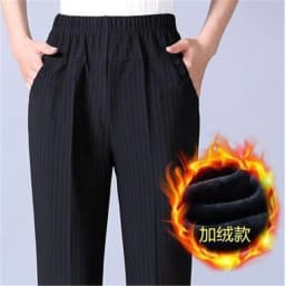 2022 NEW Autumn Women Trousers Oversize Elastic High Waist Loose Casual Pants Middle-aged Female Winter Warm Stretch Pants 8XL