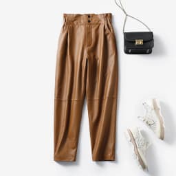 Genuine Leather Pants Women Winter 2026 New Fashion Elastic High Waist Pants Women Harem Pants Casual Trouser Female