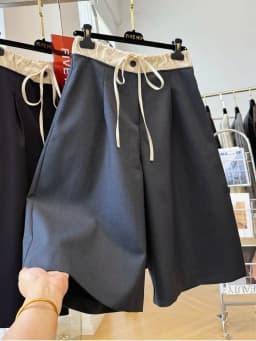 Elastic Waist Drawstring Casual Suit Pants for Women Spring New Wide Leg Trousers