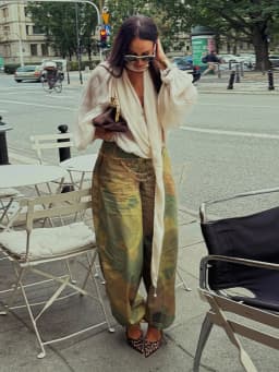 Women Camouflage Cargo Long Pants High Waist Wide Leg Drawstring Hem Baggy Trousers 2026 Autumn Casual Chic Vintage Streetwear