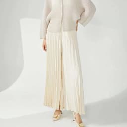 LANMREM niche design pleated pants for women 2025 new loose casual wide leg elastic waist trousers spliced tide straight 2DB2555