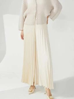 LANMREM niche design pleated pants for women 2025 new loose casual wide leg elastic waist trousers spliced tide straight 2DB2555