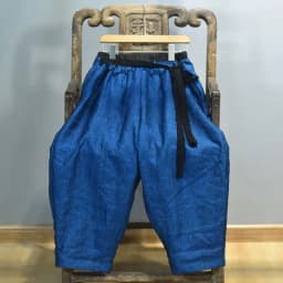 Johnature 2025 Autumn New Belt Wide Leg Pants For Women Solid Color Elastic Waist Trouser Loose Vintage Casual Female Pants
