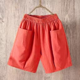 Pure Cotton Linen Harlan Casual Pants Printed Nine Points Loose Mom Pants Thin Cotton Linen plus Size High Waist Korean Sle