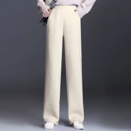 Thickened Fleece Lined Corduroy Wide Leg Pants Women Casual Trousers Autumn Winter New Style High Waist Straight Cut Loose pl...