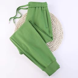 Casual Trousers Women's 100% Cotton Straight Pants Pink Sweatpants Loose Female Drawstring Bundle Foot Harem Pants Spring Autumn