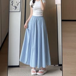 Summer Women Wide Leg Pants Ice Silk Breathable Long Skirt Pants Elastic Waist Casual Culottes Loose Solid Palazzo Trousers 2026