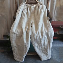 Johnature Women Winter Wide Leg Pants Cotton Linen Warm Trouser Solid Color Elastic Waist 2025 New Pockets Vintage Female Pants