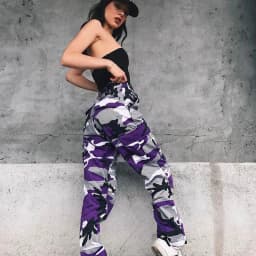Women High Waist Camouflage Pants Fashion Pantalon Femme Trouser Ankle-Length Sweatpants Cotton Streetwear Camo Pants