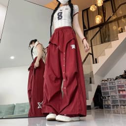 Y2K Streetwear Dance Pants Women Hip Hop Jazz Wide Leg Quick Dry Sports Trousers Casual Workwear Summer Fashion