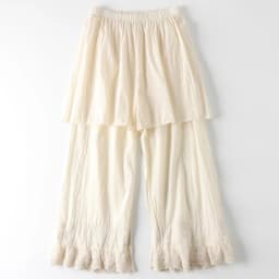 Spring Summer Fashion Home Wear Pants Women's Korean Style Elastic Waist Lace Embroidery Sweet Fresh Ankle Length Trouser Female