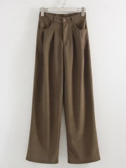 Streamgirl Corduroy Straight Pants Women High Waist Casual Wide Leg Trousers Beige Spring Women Brown Pants Vintage Formal