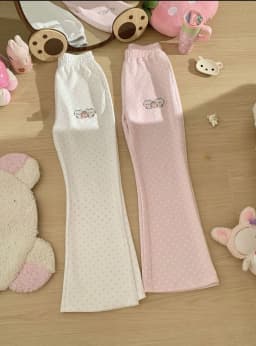 Japanese Kawaii Pants Full Length Women Cartoon Pattern Casual Sweet Harajuku Y2K Aesthetic Subculture Spring Cute Pants 2026