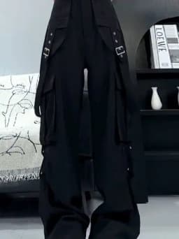 Slimming High Waist Wide Leg Casual Pants Women's New Summer Loose Straight Korean Style Commute Polyester Fiber Long Pants